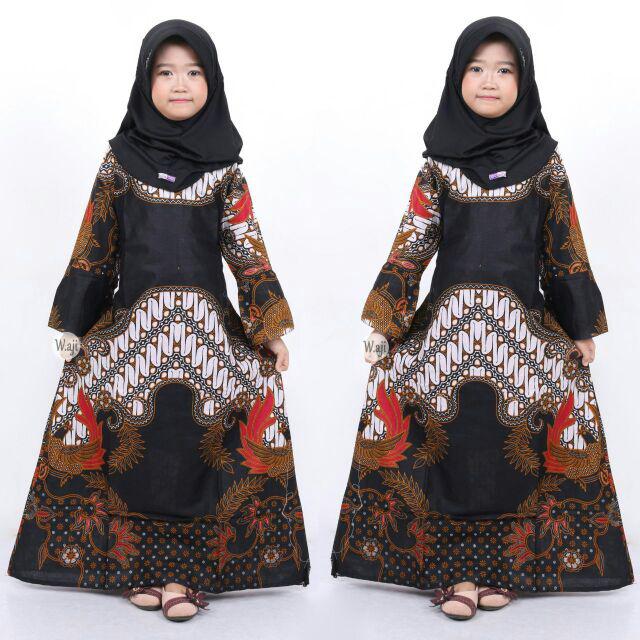 Batik Couple Keluarga Sania Ruffle Ori Ndoro Jowi Dnt Kembang Langit