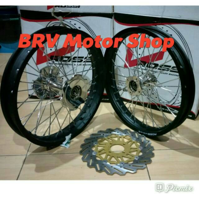Sepaket Velg Jari Jari R15 V3 - R15 V2 - R15 Old - R15 New Tromol Becak Bonus Piringan Velg Ring 17
