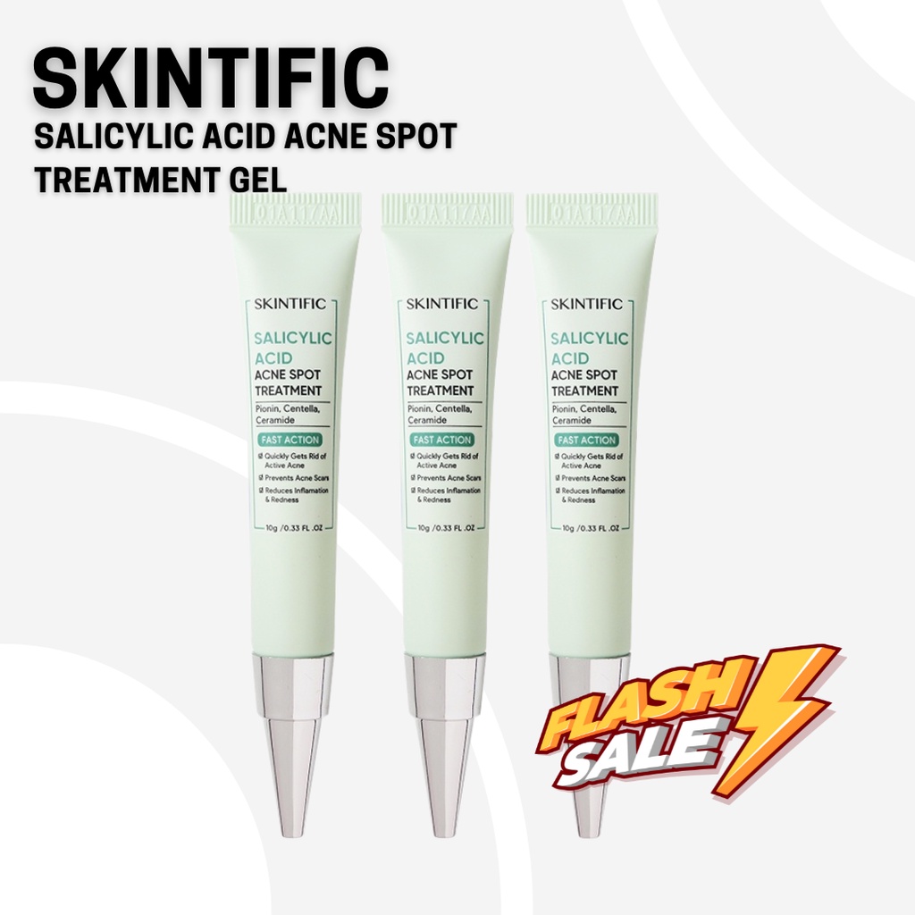 Jual SKINTIFIC Salicylic Acid Acne Spot Treatment Gel 12 Hours Cure