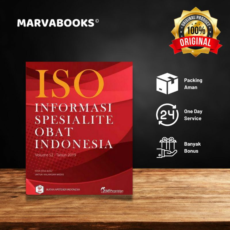 Buku ISO Informasi Spesialite Obat Indonesia Vol 52 - 2019 Original Gramedia