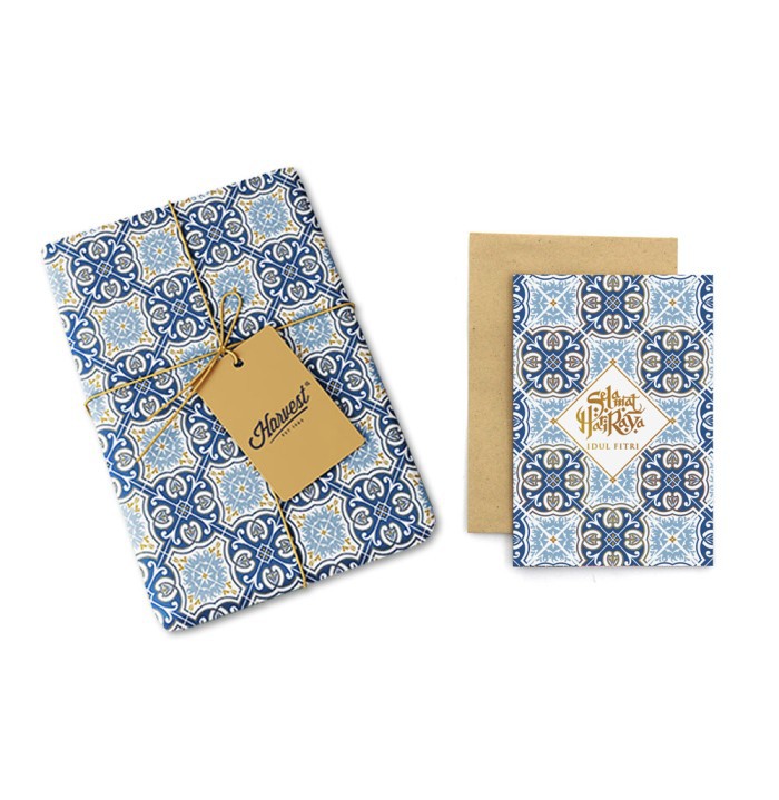 

Paket Kertas Kado & Kartu Ucapan Idul Fitri Harvest Gift Set - Etnik 3