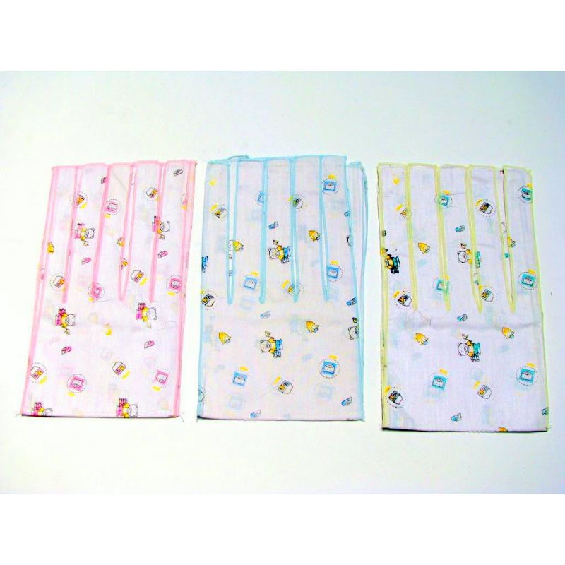 6 PIECES Gurita Bayi Putih Motif, Gurita Tali, Gurita Ikat, Gurita Gambar, Grosir Termurah