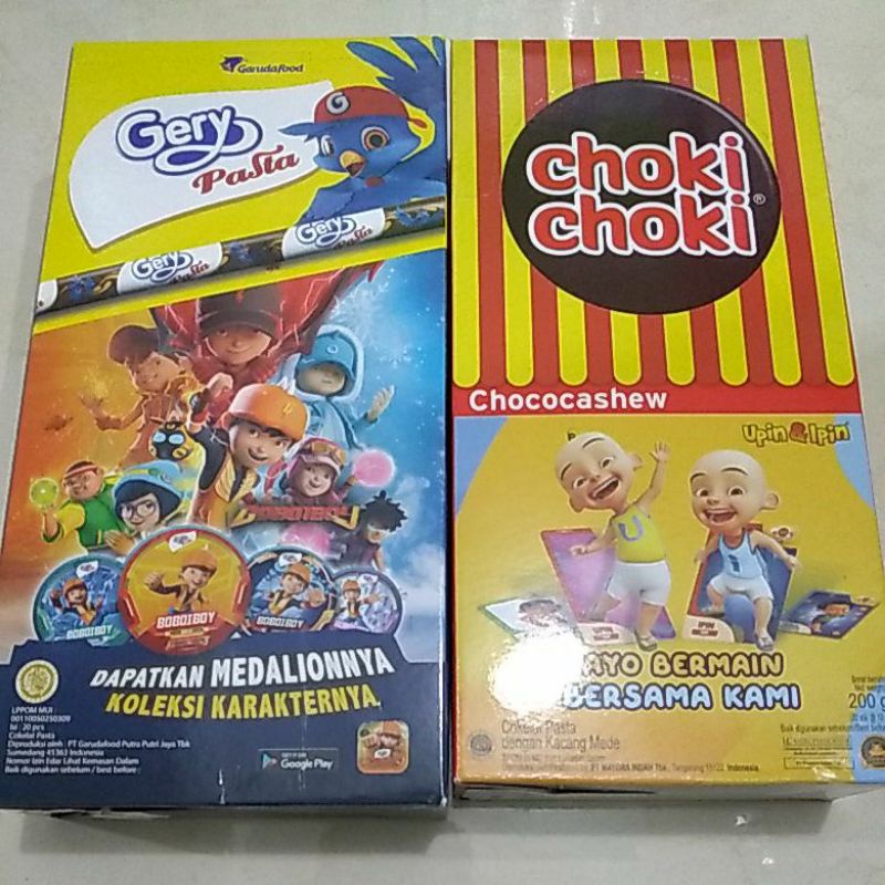 

Pilihan Gery Pasta/ Choki Choki stick/ Nabati Pasta