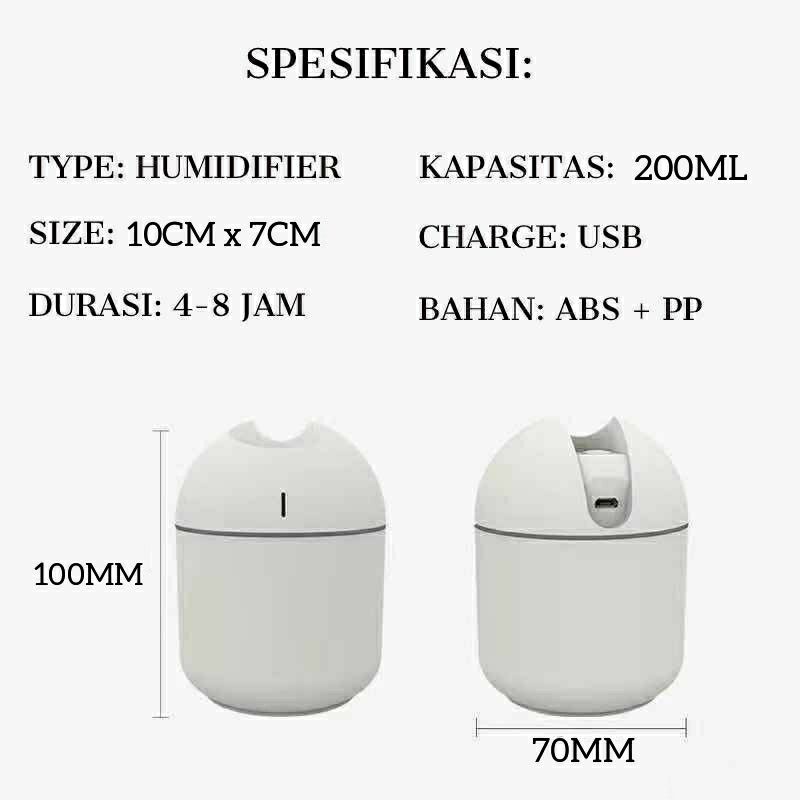 Humidifier USB mobil penyemprot parfum cair elektrik lampu led rgb portable aromaterapi difuser pengharum ruangan