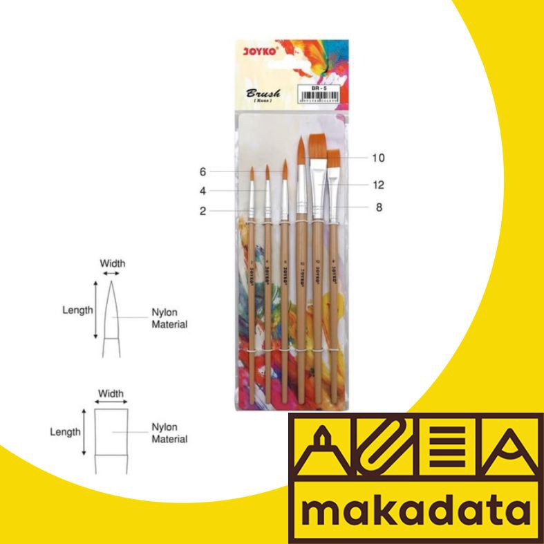 

KUAS / KUAS LUKIS JOYKO BR-5 (1 SET ) MURAH