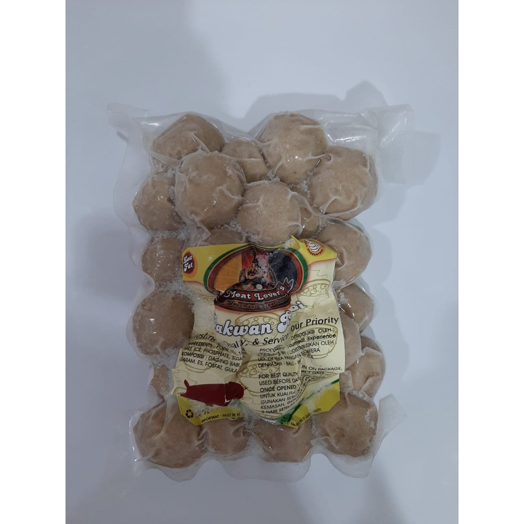

Pork Meatball - Meat Lovers - 500 gram (35 pcs) - Baso Babi - Pork Meatball