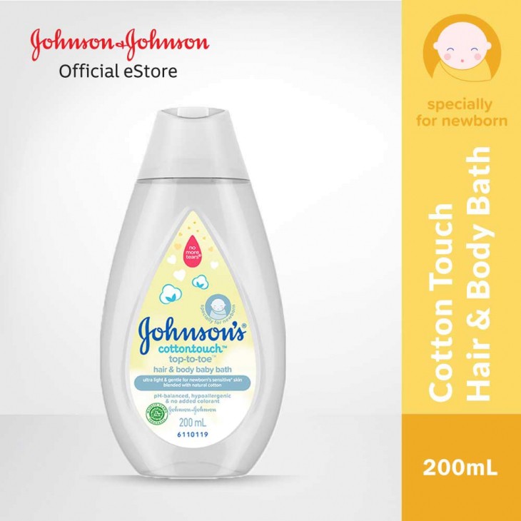 Johnson`s Baby Cotton Touch Top To Toe Bath 200ml /  Sabun Bayi