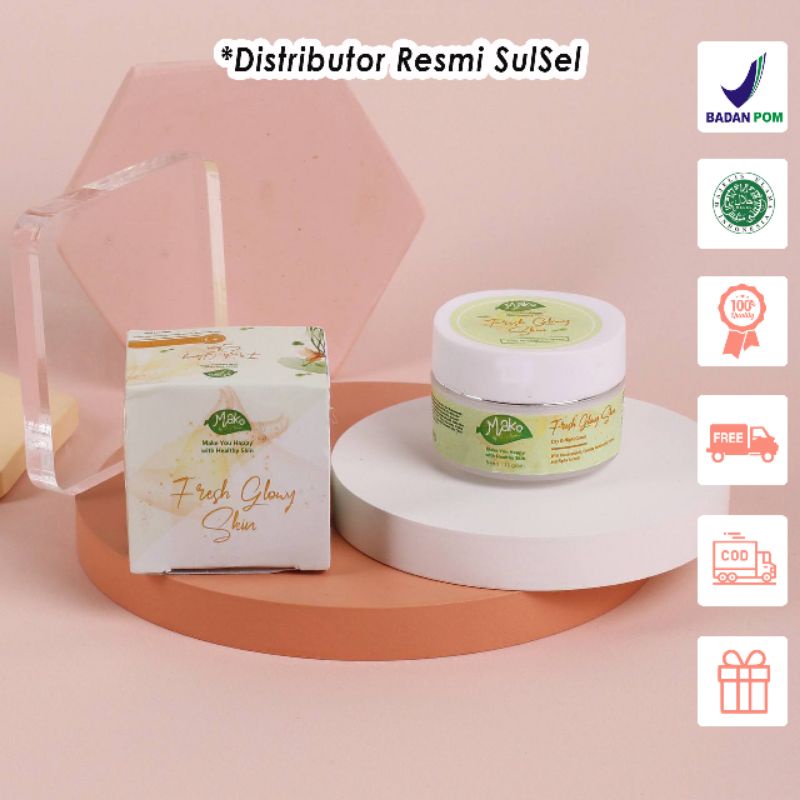 Fresh Glowy Skin Day Night Cream Mako By Seris Mako By Series Shopee Indonesia