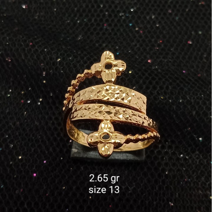 Cincin Emas 17K - 2.65 gr Kadar 750 - 1353