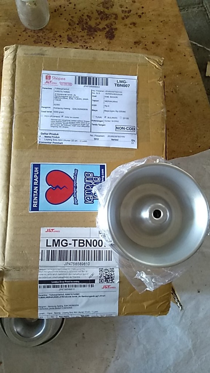 Loyang Bolu Mini Ukuran 10 Cm - 1 Lusin