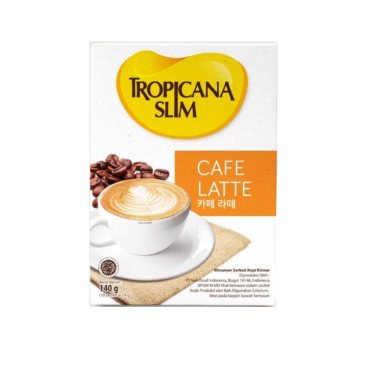 

Tropicana Slim Cafe Latte isi 10 sachet Sugar free