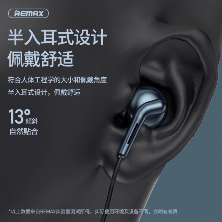 AKN88 - REMAX RM-595 Wired Cable Earphone Headset Quad Core Bass