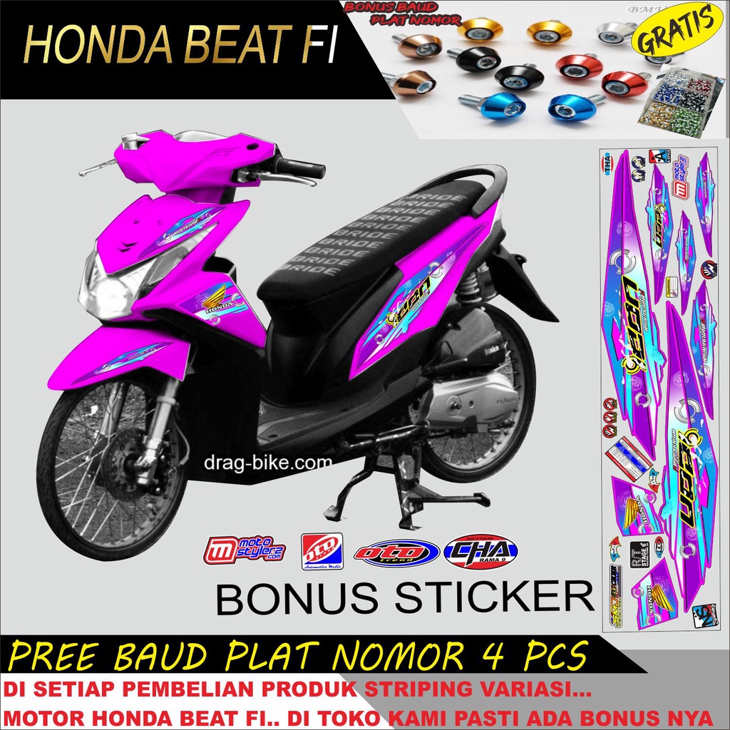 STRIPING VARIASI STIKER MOTOR BEAT FI