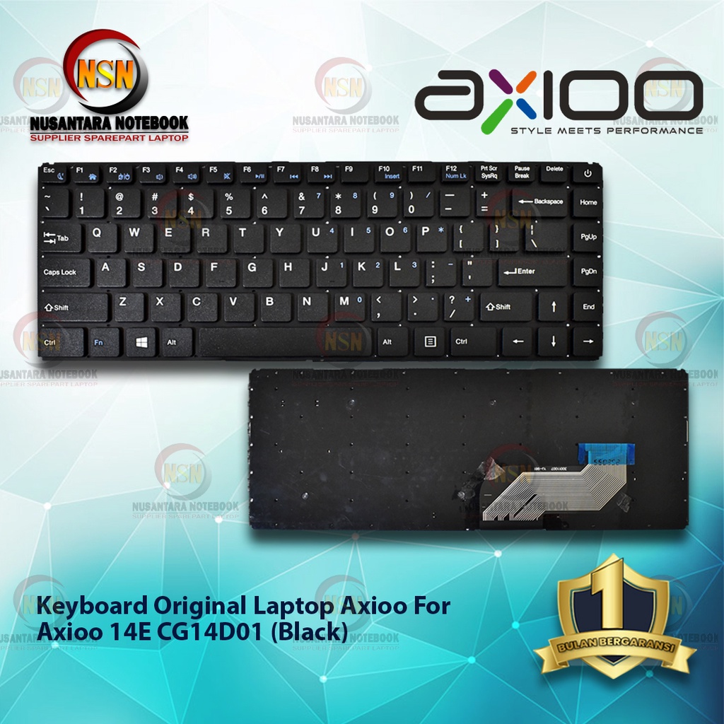 Keyboard Original Laptop Axioo For Axioo 14E CG14D01 (Black)