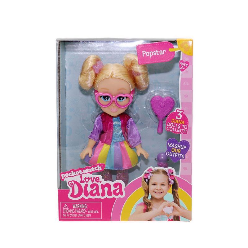 Mainan anak boneka diana love diana popstar doll 6" original