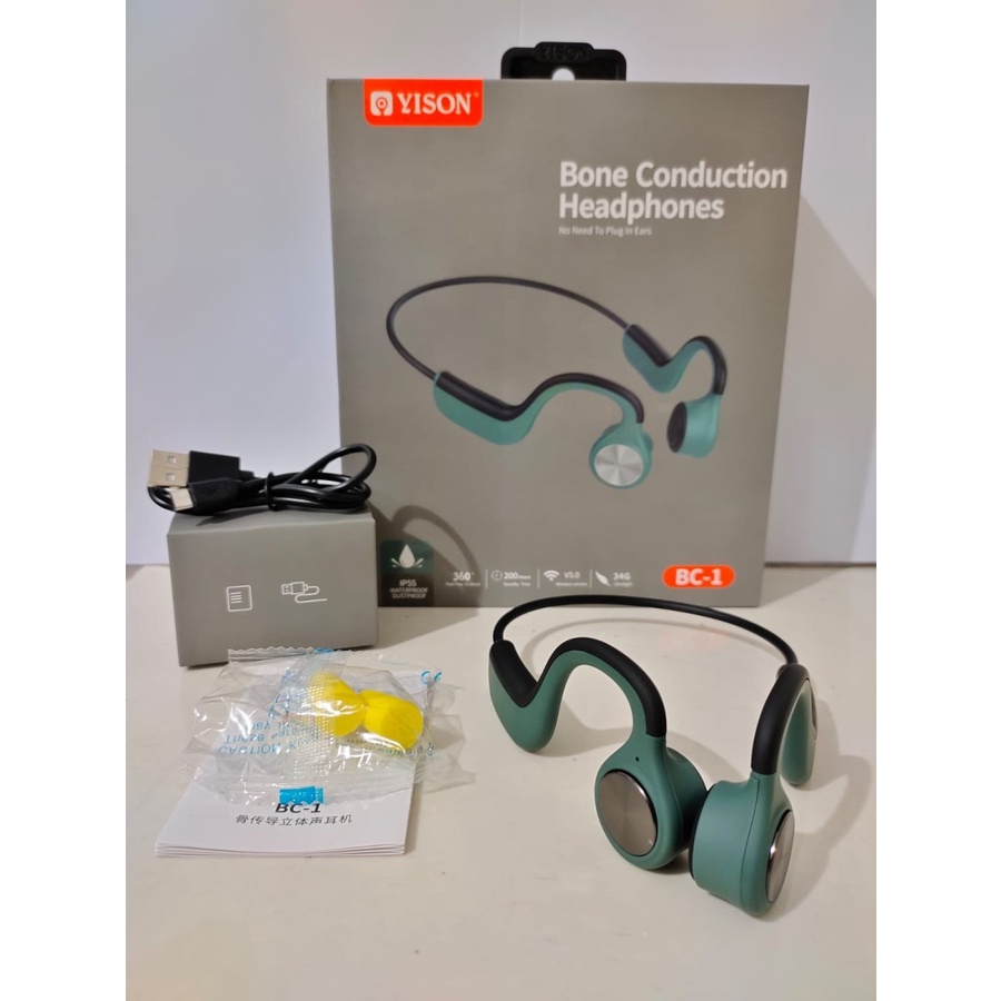 YISON BC-1 Headset Earphone Bluetooth Sport Olahraga Super Bass