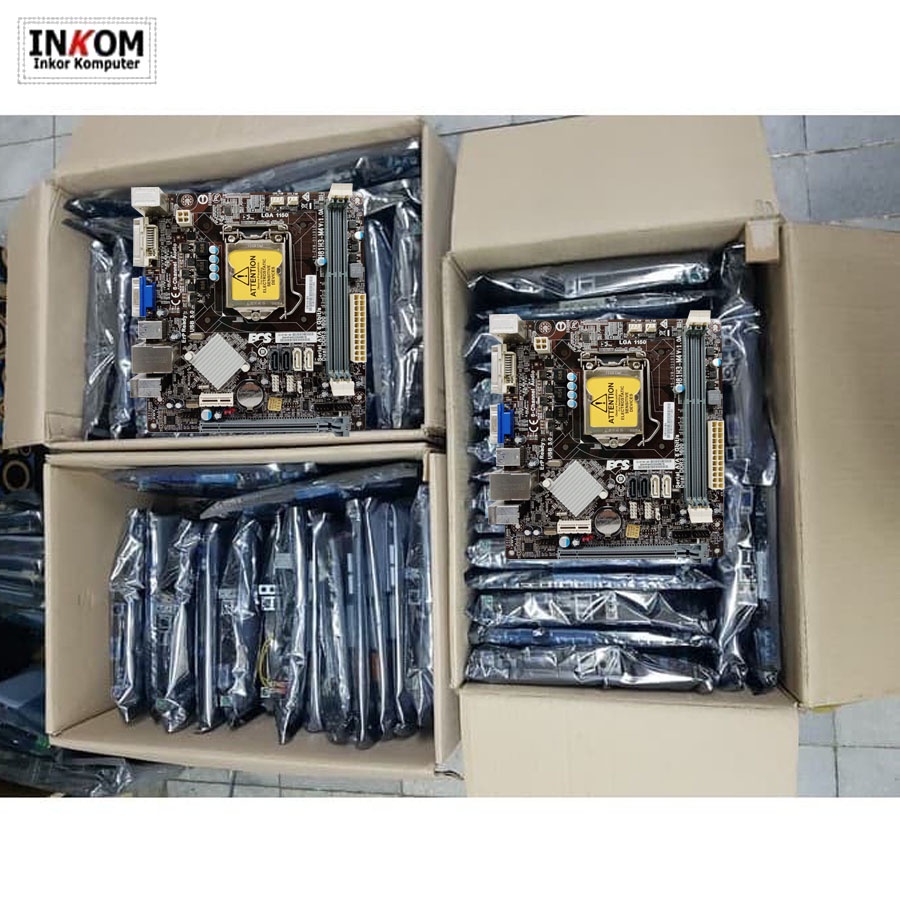 Paket Mobo LGA 1150 H81 Ecs + PROCESSOR INTEL CORE i5