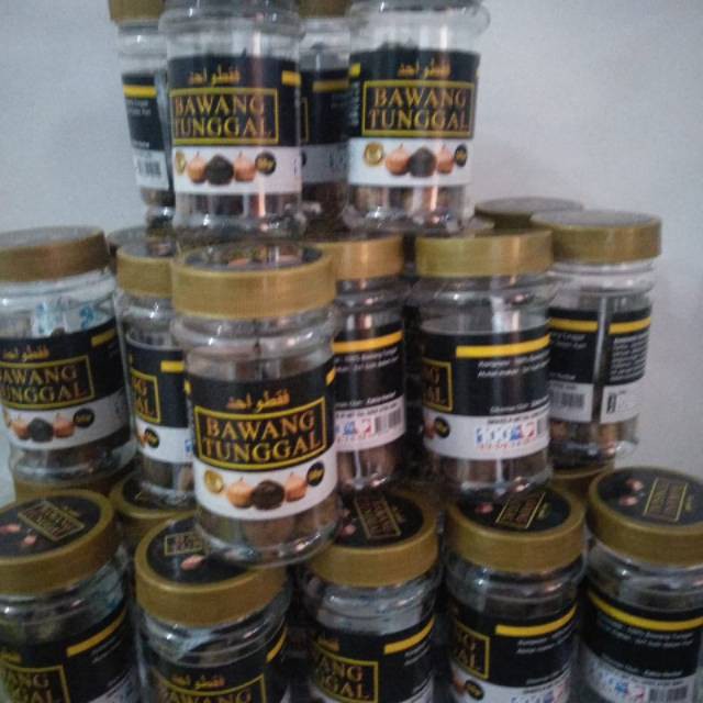 

Bawang Tunggal /Black Garlic /Bawang Hitam/Bawang Lanang 50 grm