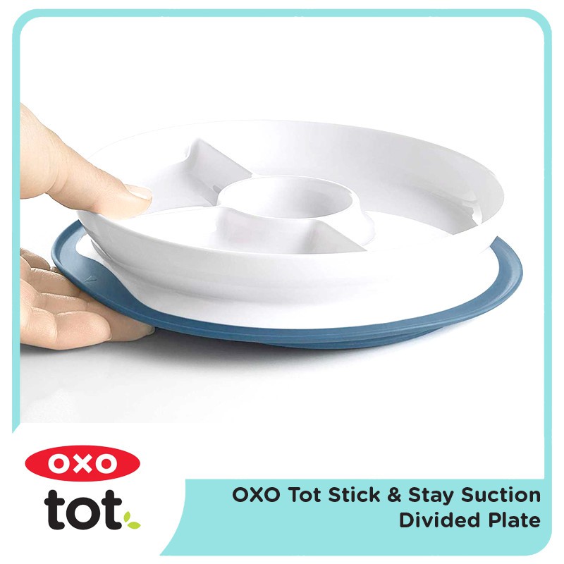 OXO TOT STICK &amp; STAY SUCTION DIVIDED PLAT