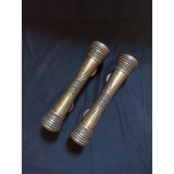 Handle Pintu Rumah / Gagang Pintu Rumah Kuningan Godo Ukir Jawa 30 cm