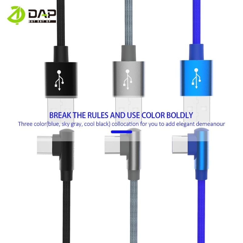 Kabel Data Gaming DAP D-L02T USB TYPE-C Kabel Charger Gaming DAP D-L02T TYPE C Kabel Casan Gaming DAP D-L02T USB TIPE C Original