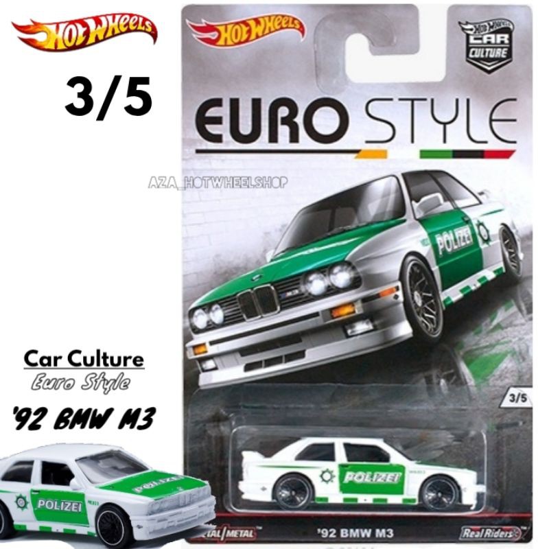 Hot Wheels Euro Style '92 BMW M3 HW Hotwheels Car Culture