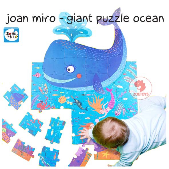 Zoetoys Joan Miro - Giant Puzzle Ocean Dino | Mainan Edukasi Anak  | Cari Kado | Cari Kado Natal