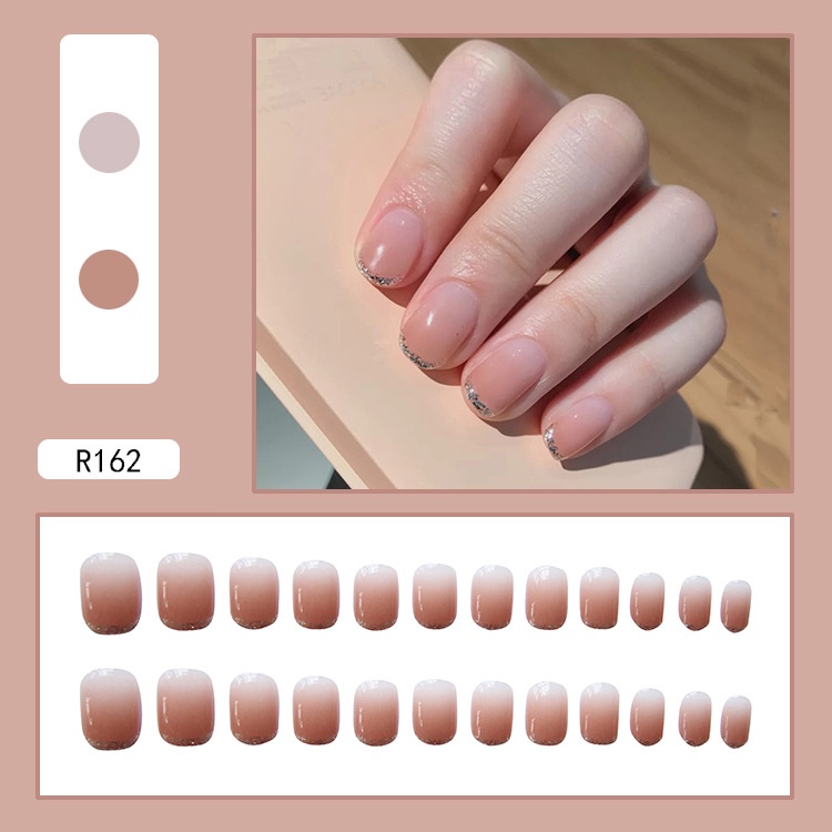 24pcs Kuku Palsu DIY Untuk Nail Art