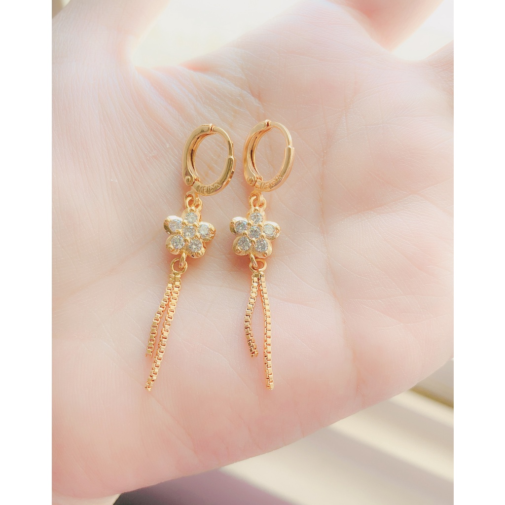 Anting Wanita Jurai Bintang Lima Zirconia Gold Xuping