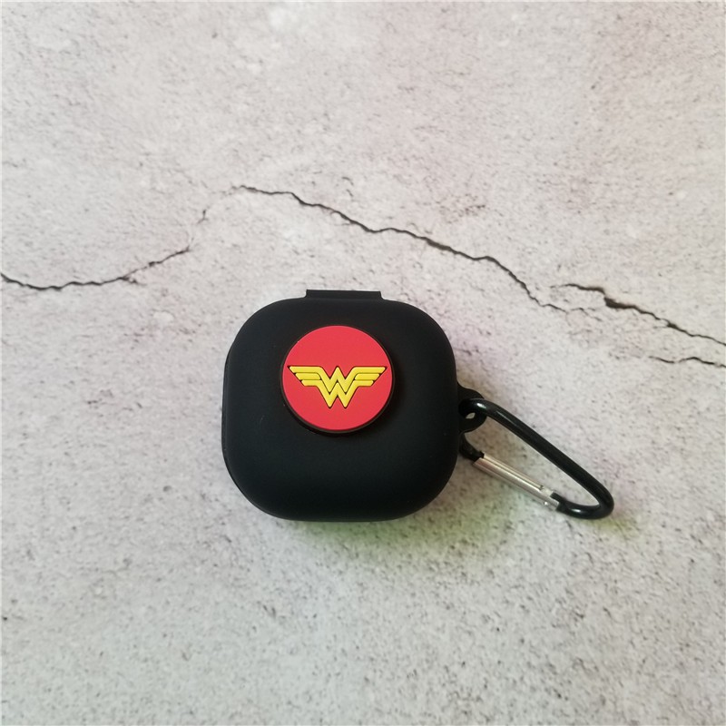 Soft Case Silikon Motif Kartun Marvel Dengan Kait Untuk Earphone Samsung Galaxy Buds