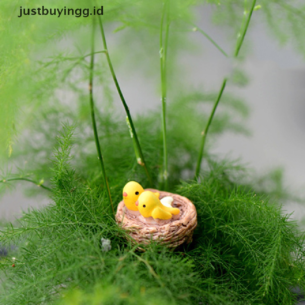 Miniatur Sarang Burung Bahan Resin Untuk Dekorasi Rumah