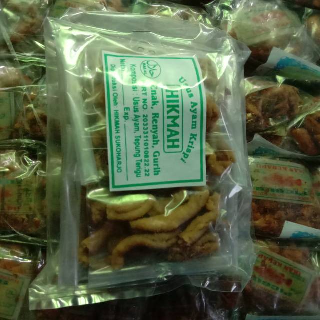 

KERIPIK USUS CRISPY 10pcs/MAKANAN GURIH/MAKANAN RINGAN/JAJAN