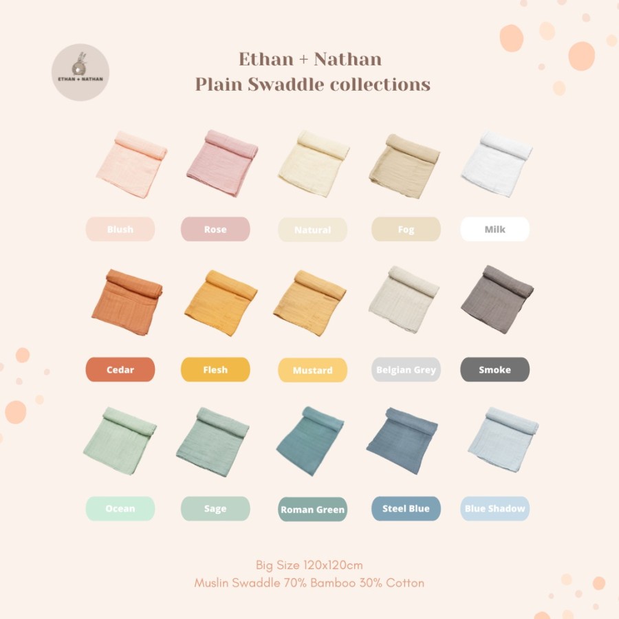 ETHAN + NATHAN Baby Swaddle Polos