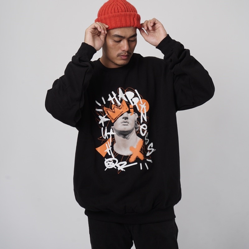 Lykke Apollo Black Oversize Crewneck
