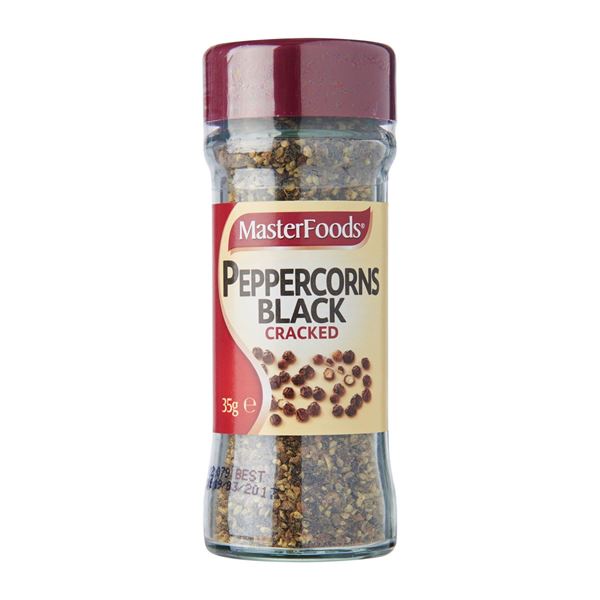 

MASTERFOODS PEPPERCORNS BLACK CRAKED 35 GR / LADA HITAM / BUMBU MASAK