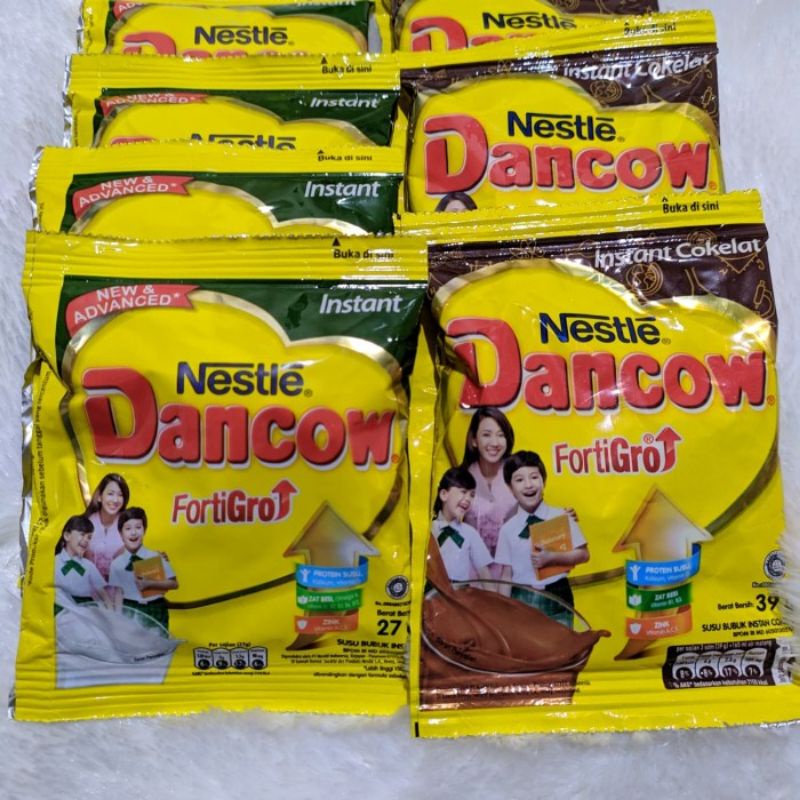 

Nestle Dancow Instan Fortigo Susu Bubuk 1 Renceng isi 10 pcs @27 gram SAYUR GEDEBAGE PRAKTIS BDG