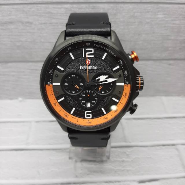 JAM TANGAN PRIA EXPEDITION E6796M ORIGINAL. BLACK ORANGE.