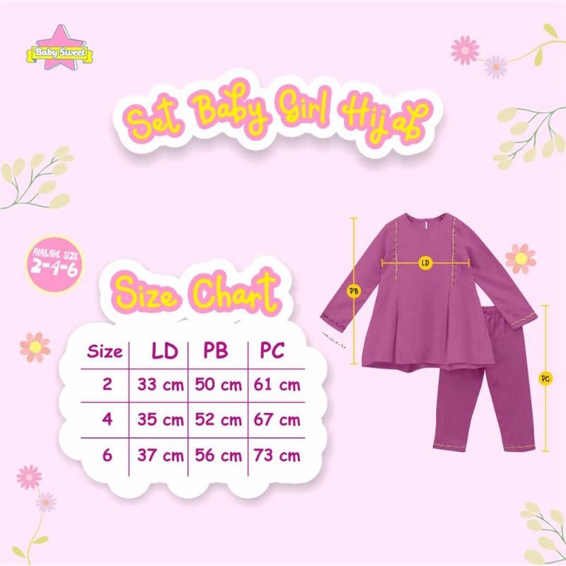 Afsheenastore Setelan Anak Perempuan Baby Girl By Baby Sweet