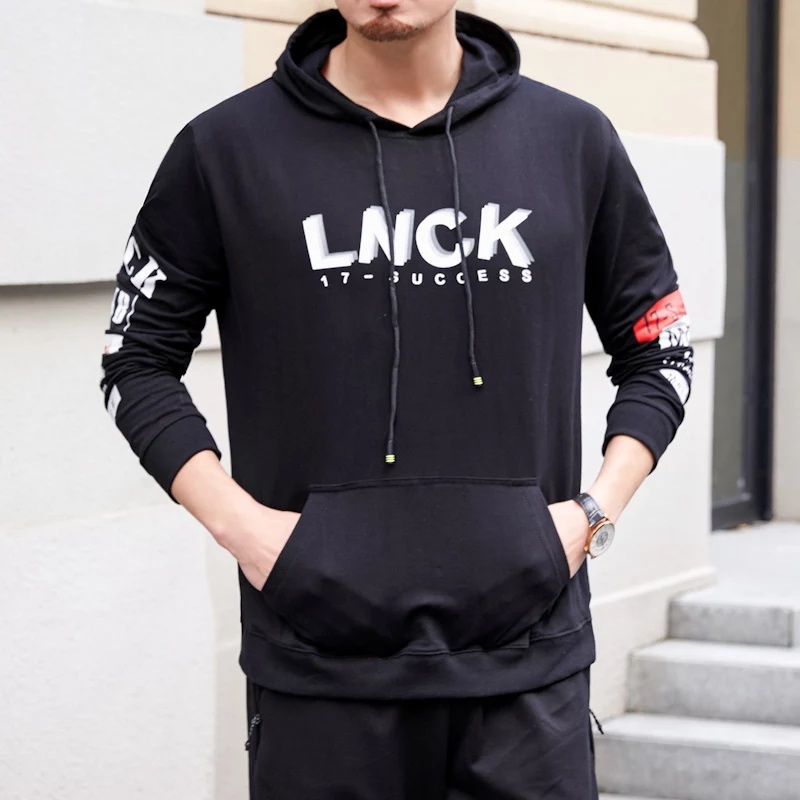 Lilipop.id Sweater Hoodie Pria Lucky Jumper Outwear