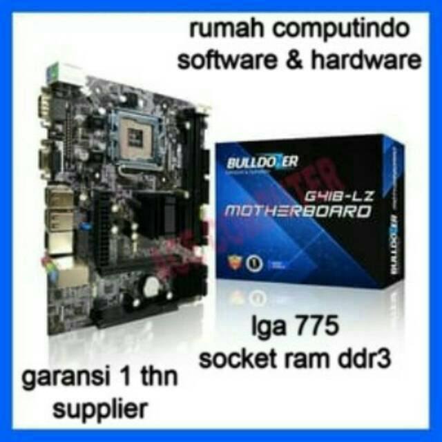 MOTHERBOARD INTEL BULLDOZER G41BLZ LGA 775 DDR3 BARU BERGARANSI
