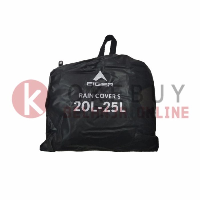 Rain Cover Eiger 910005464 001 Black Transparent Bag Cover S 20-25L