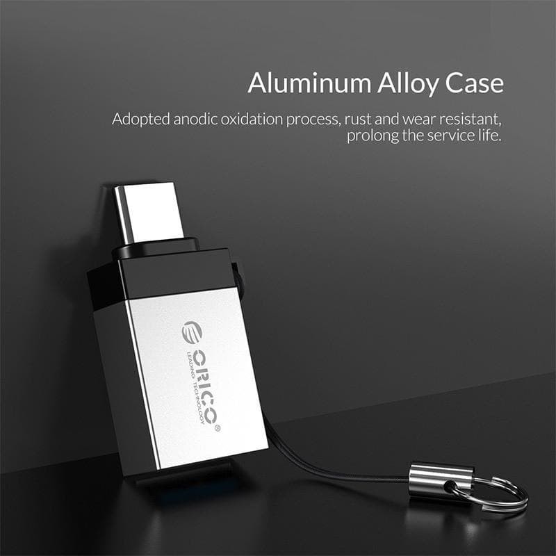 Otg type-c male to usb3.0 Female Adapter orico 2in1 charge-data sync aluminum cbt-ut01