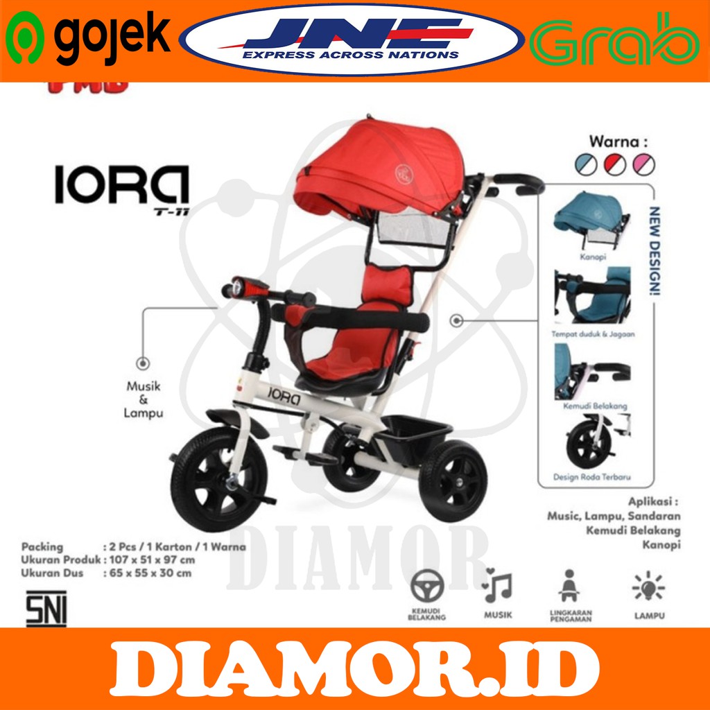 Sepeda Roda Tiga Anak PMB Iora T11