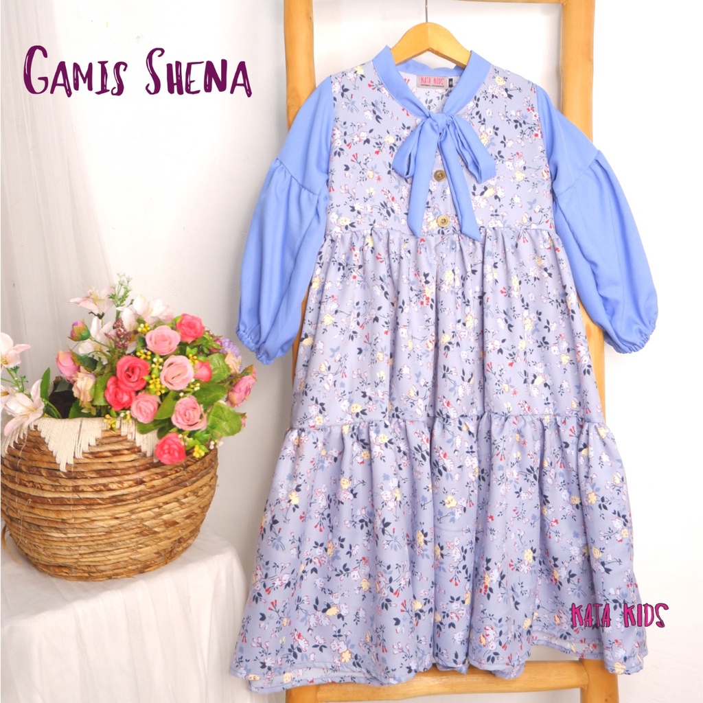 KATA KIDS OUTFIT Dress Gamis Cantik Anak Shena Original by Kata Kids