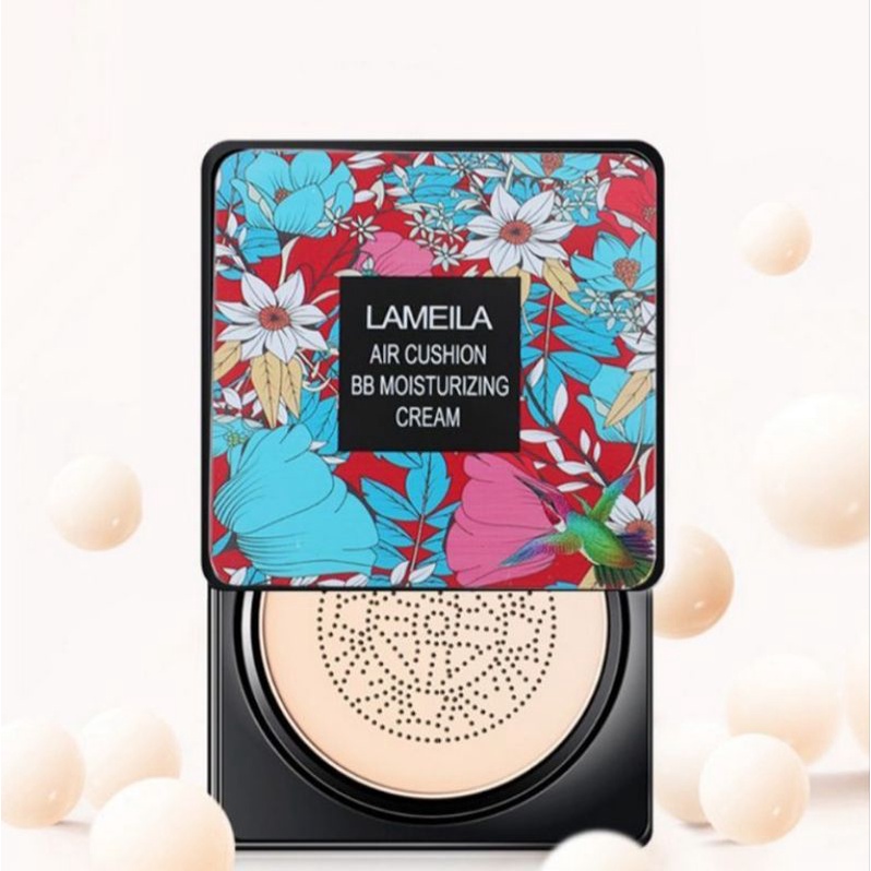 Lameila Air Cushion BB Moisturizing Cream Waterproof / Bedak Lameila Tahan Air Tahan Lama / Lameila Beauty Cream / Bedak Menutupi Noda / Bedak Menutupi Pori-Pori / Bedak Lameila Murah / Bedak Tahan Air / Bedak Korea / Bedak Cair / Lameila Cushion