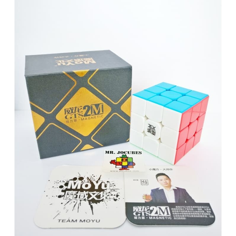 Rubik Yongjun - Rubik Kubus - Pelumas Rubik Rubik 3X3 Moyu Weilong Gts 2 Magnetic Stickerless Produk