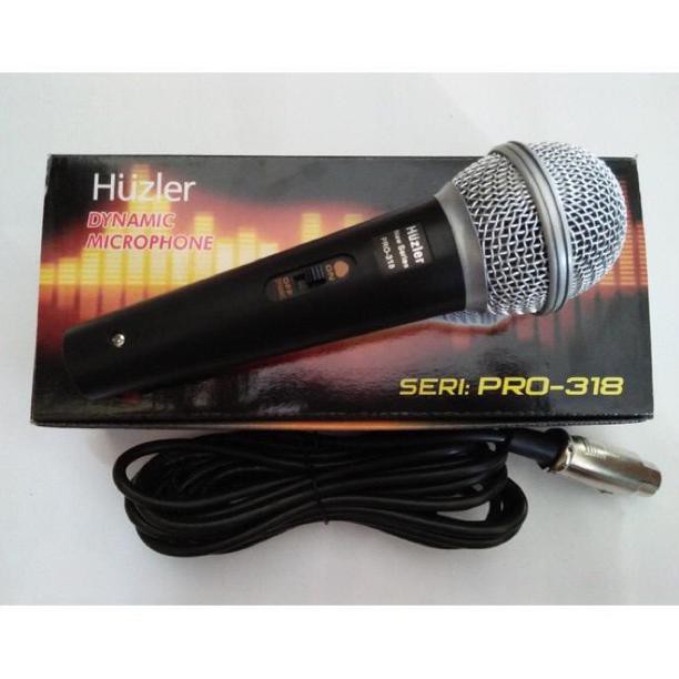 ✨ BISA COD✨ Mic Kabel HUZLER PRO 318 Dynamic Microphone