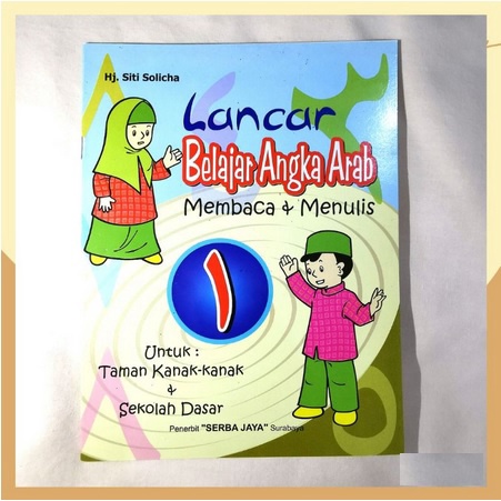 Buku TK Lancar Belajar Angka Arab Membaca + Menulis