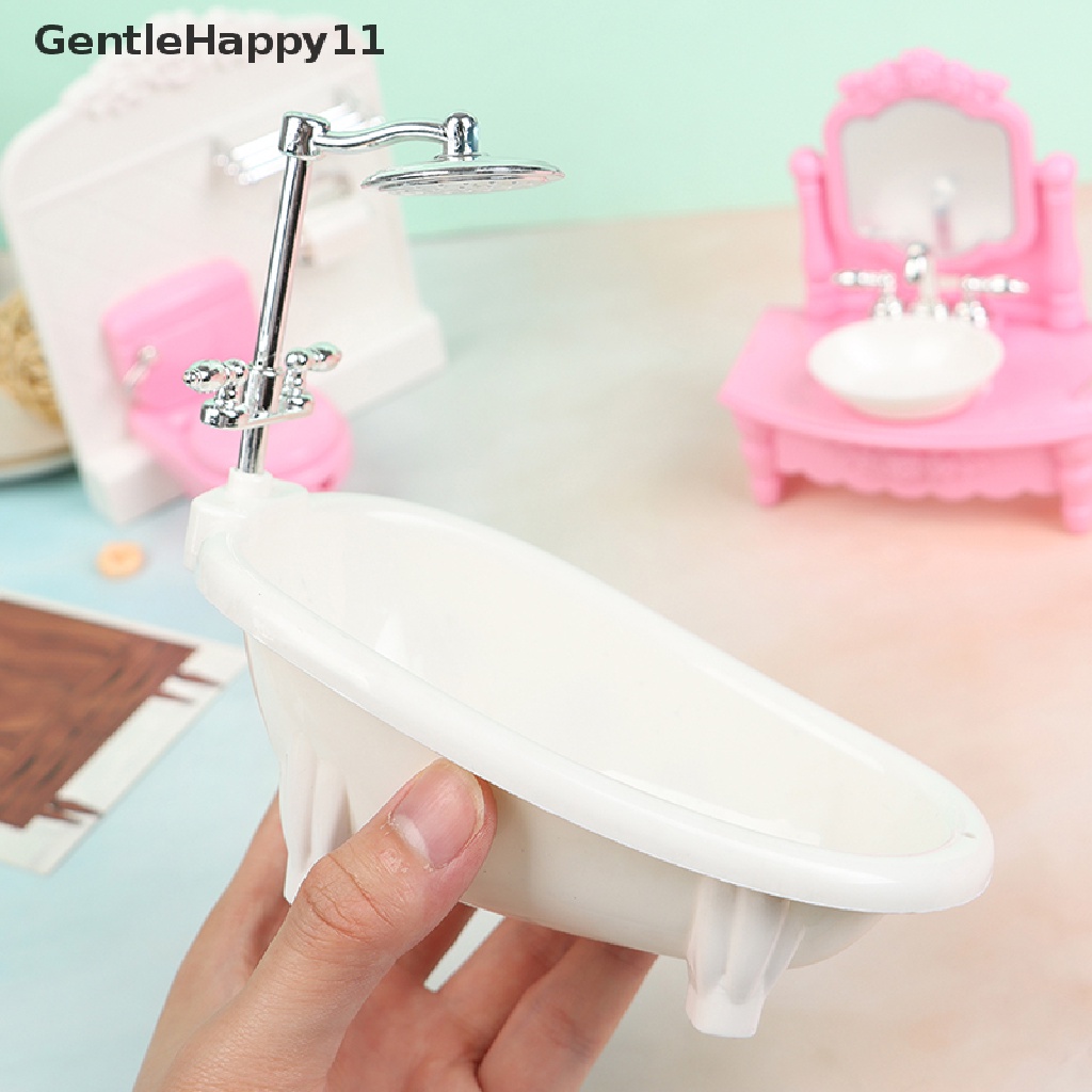 Gentlehappy Mainan Simulasi Bathtub / Wastafel / Toilet Untuk Aksesoris Rumah Boneka