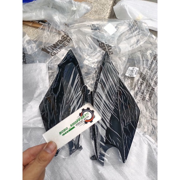 cover body belakang kiri kanan klx150 BF dtracker new hitam polos original